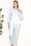 Seasonal Long Sleeve Pajama Set Viscose 790-27