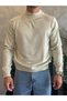 Men's Regular Fit Half Turtleneck Knitwear Sweater Beige Eca042