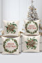 4-Piece Double-Sided Digital Printing Throw Pillow Cover with Christmas Pattern