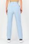 Women Regular Fit Solid Straight Leg Pants, Light Blue - 2