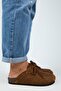 Karis Women's Genuine Leather Lace-Up Sabo Tan Slippers - 2
