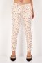 Women Cropped Fit Paisley Print Chino Pants, Multicolor