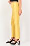 Women Tapered Fit Solid Chino Pants, Mustard - 4