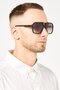 Men 2067590036086 Aviator Sunglasses, Black - 2