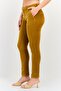 Women Regular Fit Textured Straight Leg Pants, Brown - 2