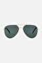 Men 206775J5G60QT Aviator Sunglasses, Gold