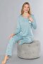 Long Sleeve Pajama Set Seasonal Viscose 790-64