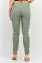 Women Regular Fit Solid Chino Pants, Sage Green - 4