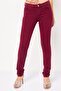 Women Slim Fit Embroidered Logo Stretchable Jeans, Maroon