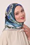 وشاح كريستالي لامع بنمط باتيك مزهر