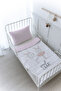 Organic Printed Montessori (100X200 cm) Quilt Set - Iconic Series - Ballerina Rabbits
