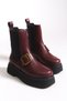 Aralenthia Women's Boots 00123006 Claret Red - 5
