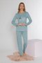 Long Sleeve Pajama Set Viscose 790-37 - 2
