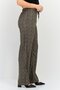 Women Regular Fit Drawstring Animal Print Wide Leg Pants, Multicolor - 2