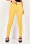 Women Tapered Fit Solid Chino Pants, Mustard
