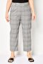 Women Cigarette Fit Plaid Straight Leg Pants, Multicolor