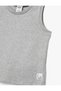 Crew Neck Cotton Blend Sleeveless Tank Top - 5