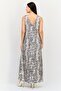 Women Animal Print Maxi Dress, Multicolor - 4
