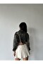 Women's Denim Short Jacket Leopard - 5