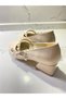 Stylish Babet Shoes with Pearl Bead Detail and Ribbon - 3
