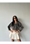 Women's Denim Short Jacket Leopard - 6
