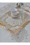 Çinar Model Decorative Guipure Lace Coffee Cocktail Presentation Napkin 6 Pieces - 4