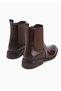 Women's Coffee-Colored Short Heel Elastic Boots - 4