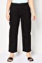 Women Cropped Fit Solid Chino Pants, Black