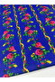 Authentic pattern gold glitter woven polyviscon linen - 3