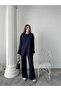 Lace Detailed Oversize Wide Leg Modal Fabric Tracksuit Set - 4
