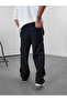 Men's Black Striped Detail Baggy Sweatpants COC1062 - 5