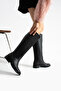 Eldon Black Matte Pointed Toe Women's Short Heeled Boots - 5