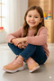 Front Zippered Ankle-Length Girls' Sneaker Casual Sports Boots Shoes - 6