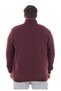 Men's Large Size Cotton Wide-Fit Stand-Up Collar Zippered Sweat Coat Suitable for Weight between 122-158 Kilograms - 6