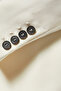 Kelly Satin Crepe Blazer, White, Single Button and Structured Chic Design - 4