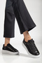 Casual Sneakers Women's Lace-Up Sneakers White-Black-Blue-Silver-Gold-Yellow - 3