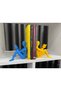 Yellow Navy Blue Fan Book Holder Set of 2 Reading Figure Book Support-Fan Concept - 6