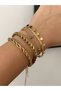 Steel Gold Barley Bracelet