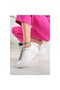 Rhinestone Everyday Wear Women's Sneakers Lace-Up Waterproof Black-White-Blue - 2