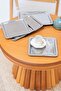 Set of 6 Silver Shiny Square Stainless Steel Coffee Serving and Presentation Tray - 3