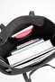 Women's Açelya Black Nubuck Large Zip-Closure Hand and Arm Bag - 5