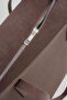 Women's Açelya Bitter Brown Nubuck Large Zip Closure Hand and Arm Bag - 7