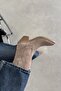 Maven Women's Suede Heeled Boots Mink