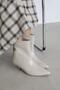 Bella Women's Pino Heel Wrinkled Leather Boots Beige