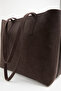 Women's Açelya Bitter Brown Nubuck Large Zip Closure Hand and Arm Bag