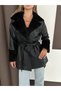 Short Fur Leather Trench - 2