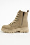 Women's Lace-Up Boots – Thick Sole, Zippered, Casual - 3