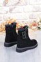 Cool Buckle Anatomical Warm Lining Non-Slip Sole Girls' Boots - 4