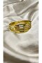 Rib Clamp Gold Stainless Steel Bracelet - 3