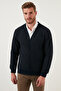 Cotton Regular Fit Buttoned V-Neck 2-Pack Cardigan Men's Cardigan 456205S2 - 3